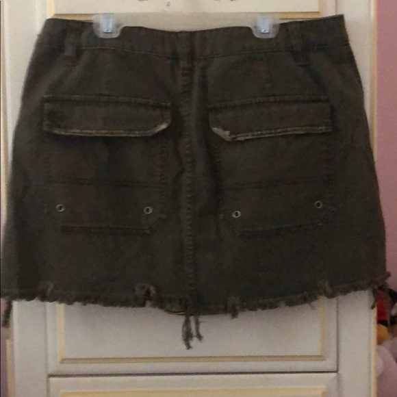 Free People Distressed Cargo Skirt - Picture 4 of 4